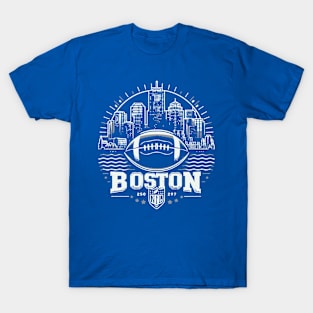 Boston Football Skyline T-Shirt